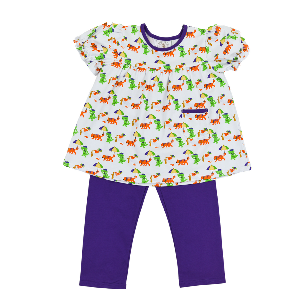 Mardi Gras Mambo Girls Pant Set