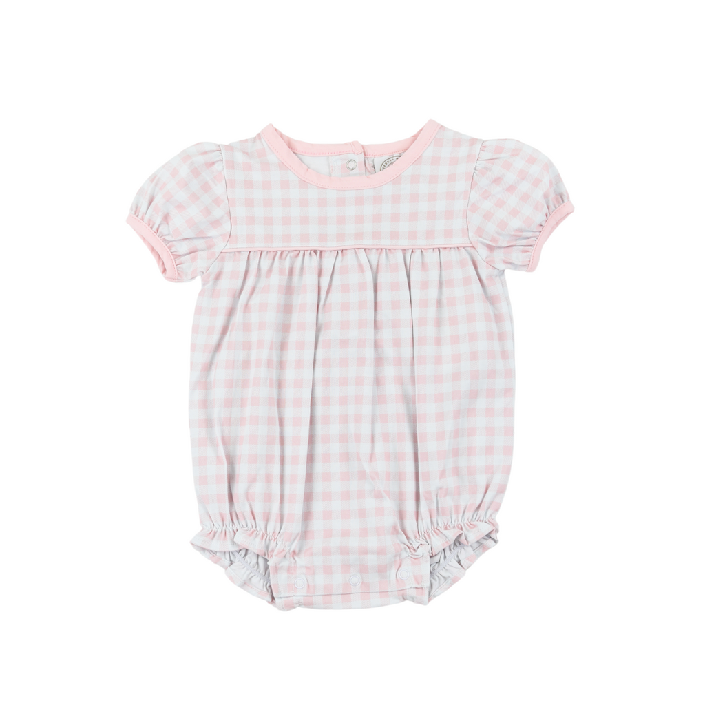 Classic Gingham Pink Girls Bubble