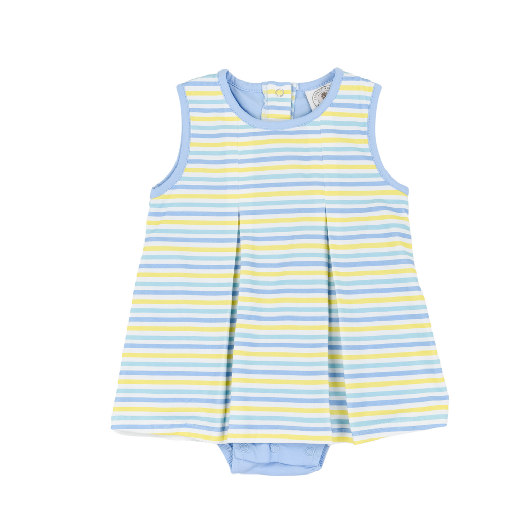 Multistripe Girls Skirted Bubble