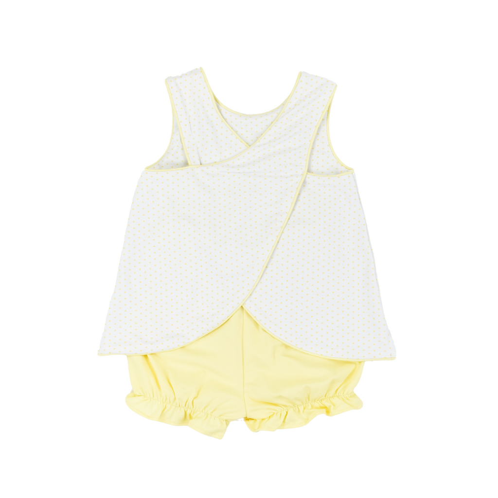 Classic Yellow Dot Swing Back Set